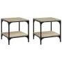 Side tables 2 units Sonoma oak plywood 40x40x40 cm by vidaXL, Coffee table - Ref: Foro24-819380, Price: 53,95 €, Discount: %