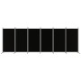 Divider screen with 6 black fabric panels 520x180 cm by vidaXL, Room dividers - Ref: Foro24-350273, Price: 70,51 €, Discount: %