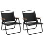 Campingstühle 2 Stk. Oxford-Stoff schwarz 54x43x59 cm von vidaXL, Gartenstühle - Ref: Foro24-319482, Preis: 90,56 €, Rabatt: %