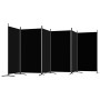 Divider screen with 6 black fabric panels 520x180 cm by vidaXL, Room dividers - Ref: Foro24-350273, Price: 70,51 €, Discount: %