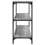 Sonoma gray plywood and steel shelving 80x33x70.5 cm by vidaXL, Bookcases and shelves - Ref: Foro24-819340, Price: 45,94 €, D...