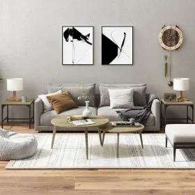 Mesas auxiliares 2 uds madera roble Sonoma 40x40x35 cm de vidaXL, Mesas de centro - Ref: Foro24-819405, Precio: 33,63 €, Desc...