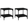 2 black plywood side tables 40x40x40 cm by vidaXL, Coffee table - Ref: Foro24-819378, Price: 41,15 €, Discount: %