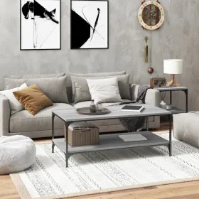 Mesa de centro madera contrachapada gris Sonoma 100x50x40 cm de vidaXL, Mesas de centro - Ref: Foro24-819365, Precio: 59,65 €...
