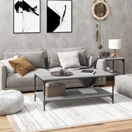 Sonoma-Couchtisch aus grauem Sperrholz, 80 x 50 x 40 cm von vidaXL, Couchtisch - Ref: Foro24-819370, Preis: 56,00 €, Rabatt: %