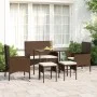 6-piece garden furniture set and brown synthetic rattan cushions by vidaXL, Garden sets - Ref: Foro24-319507, Price: 224,04 €...