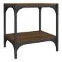 Mueble para TV contrachapada y acero roble marrón 40x33x41 cm de vidaXL, Muebles TV - Ref: Foro24-819306, Precio: 23,23 €, De...
