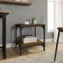 Mueble para TV contrachapada y acero roble marrón 40x33x41 cm de vidaXL, Muebles TV - Ref: Foro24-819306, Precio: 23,23 €, De...