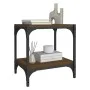 Mueble para TV contrachapada y acero roble marrón 40x33x41 cm de vidaXL, Muebles TV - Ref: Foro24-819306, Precio: 23,23 €, De...