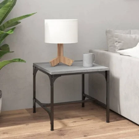 Mesa de centro madera contrachapada gris Sonoma 50x50x35 cm de vidaXL, Mesas de centro - Ref: Foro24-819400, Precio: 28,44 €,...