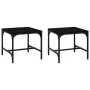 Side tables 2 pcs black plywood 40x40x35 cm by vidaXL, Coffee table - Ref: Foro24-819403, Price: 31,45 €, Discount: %