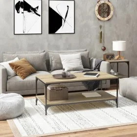 Couchtisch aus Sonoma-Eichensperrholz, 80 x 50 x 40 cm von vidaXL, Couchtisch - Ref: Foro24-819368, Preis: 57,78 €, Rabatt: %