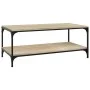Mesa de centro madera contrachapada roble Sonoma 80x50x40 cm de vidaXL, Mesas de centro - Ref: Foro24-819368, Precio: 57,77 €...