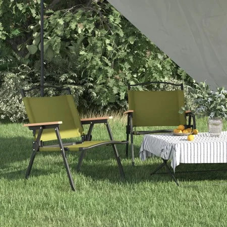 Sillas de camping 2 uds tela Oxford verde 54x43x59 cm de vidaXL, Sillas de jardín - Ref: Foro24-319483, Precio: 83,84 €, Desc...