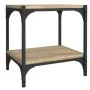 TV-Schrank aus Sonoma-Eichensperrholz und Stahl, 40 x 33 x 41 cm von vidaXL, TV-Möbel - Ref: Foro24-819303, Preis: 33,41 €, R...