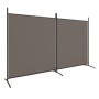 Divider screen with 2 anthracite gray fabric panels 348x180 cm by vidaXL, Room dividers - Ref: Foro24-350276, Price: 34,82 €,...