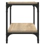 TV-Schrank aus Sonoma-Eichensperrholz und Stahl, 40 x 33 x 41 cm von vidaXL, TV-Möbel - Ref: Foro24-819303, Preis: 33,84 €, R...