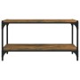TV-Schrank aus geräuchertem Eichensperrholz und Stahl, 80 x 33 x 41 cm von vidaXL, TV-Möbel - Ref: Foro24-819334, Preis: 44,7...