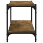 Smoked oak plywood and steel TV cabinet 80x33x41 cm by vidaXL, TV Furniture - Ref: Foro24-819334, Price: 44,10 €, Discount: %
