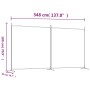 Divider screen with 2 anthracite gray fabric panels 348x180 cm by vidaXL, Room dividers - Ref: Foro24-350276, Price: 34,82 €,...