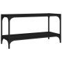 TV-Schrank aus Sperrholz und schwarzem Stahl, 80 x 33 x 41 cm von vidaXL, TV-Möbel - Ref: Foro24-819332, Preis: 44,18 €, Raba...