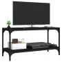 Mueble para TV madera contrachapada y acero negro 80x33x41 cm de vidaXL, Muebles TV - Ref: Foro24-819332, Precio: 44,18 €, De...