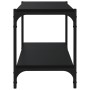 TV-Schrank aus Sperrholz und schwarzem Stahl, 80 x 33 x 41 cm von vidaXL, TV-Möbel - Ref: Foro24-819332, Preis: 44,18 €, Raba...