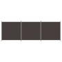 Biombo divisor de 3 paneles de tela marrón 525x180 cm de vidaXL, Divisores de ambientes - Ref: Foro24-350279, Precio: 50,78 €...