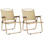 Camping chairs 2 pcs beige Oxford fabric 54x55x78 cm by vidaXL, Garden chairs - Ref: Foro24-319484, Price: 118,65 €, Discount: %