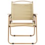 Camping chairs 2 pcs beige Oxford fabric 54x55x78 cm by vidaXL, Garden chairs - Ref: Foro24-319484, Price: 118,65 €, Discount: %