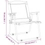 Campingstühle 2 Stück beiges Oxford-Gewebe 54x55x78 cm von vidaXL, Gartenstühle - Ref: Foro24-319484, Preis: 118,34 €, Rabatt: %