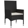 Garden set with cushions 4 pieces black synthetic rattan by vidaXL, Garden sets - Ref: Foro24-319504, Price: 200,17 €, Discou...