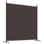 Biombo divisor de 3 paneles de tela marrón 525x180 cm de vidaXL, Divisores de ambientes - Ref: Foro24-350279, Precio: 50,78 €...
