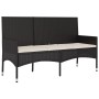 Gartenset mit Kissen 4-teilig aus schwarzem synthetischem Rattan von vidaXL, Gartensets - Ref: Foro24-319504, Preis: 203,13 €...