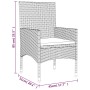 Gartenset mit Kissen 4-teilig aus schwarzem synthetischem Rattan von vidaXL, Gartensets - Ref: Foro24-319504, Preis: 203,13 €...