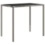 Set de muebles de jardín 4 pzas y cojines ratán sintético gris de vidaXL, Conjuntos de jardín - Ref: Foro24-319505, Precio: 2...