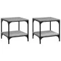 2 gray Sonoma plywood side tables 40x40x40 cm by vidaXL, Coffee table - Ref: Foro24-819384, Price: 54,99 €, Discount: %