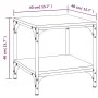 2 gray Sonoma plywood side tables 40x40x40 cm by vidaXL, Coffee table - Ref: Foro24-819384, Price: 54,99 €, Discount: %