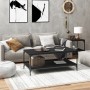 Mesa de centro de madera contrachapada negro 100x50x40 cm de vidaXL, Mesas de centro - Ref: Foro24-819362, Precio: 55,58 €, D...