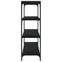 Plywood and black steel shelving 100x33x100 cm by vidaXL, Bookcases and shelves - Ref: Foro24-819357, Price: 64,26 €, Discoun...