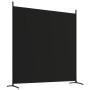 Divider screen with 3 black fabric panels 525x180 cm by vidaXL, Room dividers - Ref: Foro24-350281, Price: 48,40 €, Discount: %