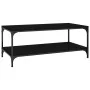 Black plywood coffee table 80x50x40 cm by vidaXL, Coffee table - Ref: Foro24-819367, Price: 53,77 €, Discount: %
