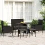 6-piece garden furniture set and black synthetic rattan cushions by vidaXL, Garden sets - Ref: Foro24-319510, Price: 270,07 €...