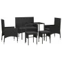 6-piece garden furniture set and black synthetic rattan cushions by vidaXL, Garden sets - Ref: Foro24-319510, Price: 270,07 €...