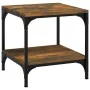 Side tables 2 units smoked oak plywood 40x40x40 cm by vidaXL, Coffee table - Ref: Foro24-819382, Price: 39,45 €, Discount: %