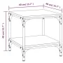 Side tables 2 units smoked oak plywood 40x40x40 cm by vidaXL, Coffee table - Ref: Foro24-819382, Price: 39,45 €, Discount: %