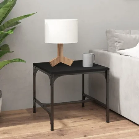 Mesa auxiliar de madera contrachapada negro 40x40x35 cm de vidaXL, Mesas de centro - Ref: Foro24-819402, Precio: 24,26 €, Des...
