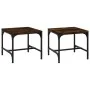 Mesas auxiliares 2 uds contrachapada roble ahumado 40x40x35 cm de vidaXL, Mesas de centro - Ref: Foro24-819407, Precio: 28,71...