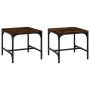 Side tables 2 units smoked oak plywood 40x40x35 cm by vidaXL, Coffee table - Ref: Foro24-819407, Price: 28,71 €, Discount: %