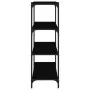 Plywood and black steel shelf 60x33x100 cm by vidaXL, Bookcases and shelves - Ref: Foro24-819327, Price: 53,19 €, Discount: %